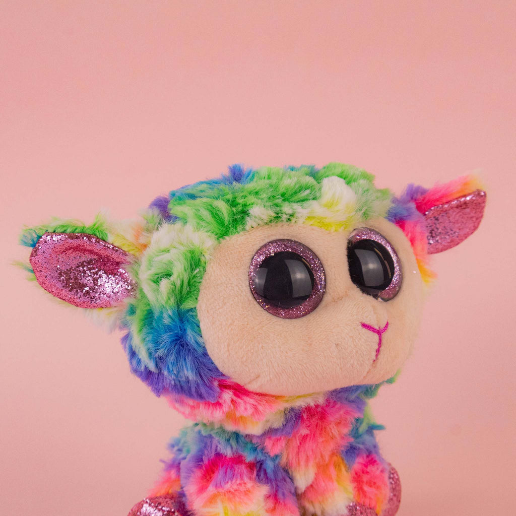 Peluches de borrego con ojos super lindos y al mayoreo. Ideal para distribuidores y negocios