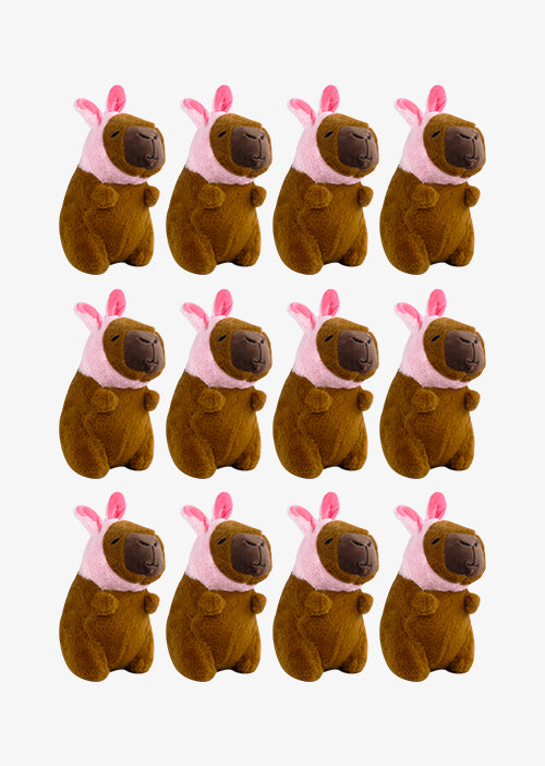 Capibaras de peluche, ideales para negocios, tiendas de regalo y distribuidores.