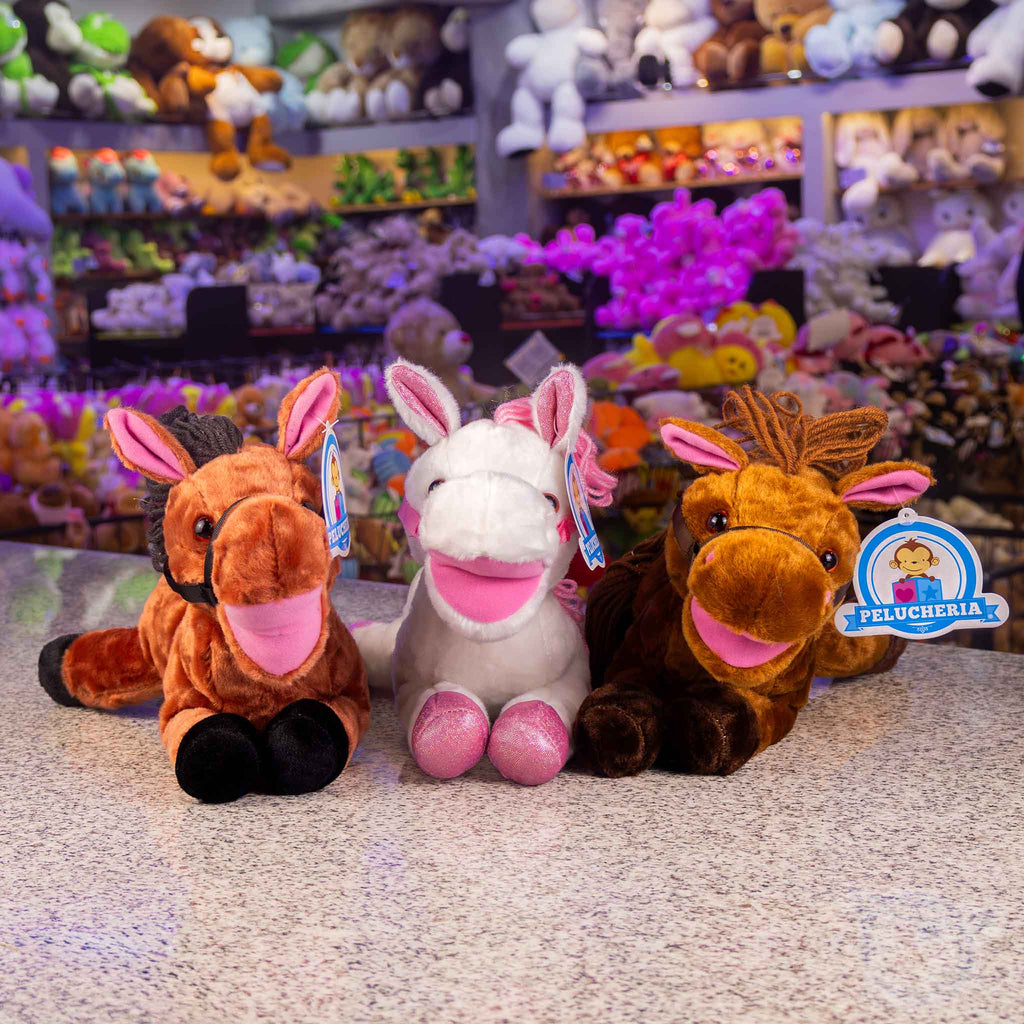 Peluche de caballo ultra suaves y abrazables. Ideal para los amantes de los animales.