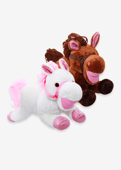 Peluche de caballo ultra suaves y abrazables. Ideal para los amantes de los animales.