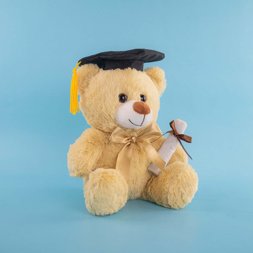 Oso de peluche graduado, ideal para fiestas, graduaciones, eventos. Tiendas de regalos 