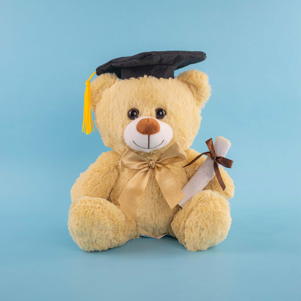 Oso de peluche graduado, ideal para fiestas, graduaciones, eventos. Tiendas de regalos 