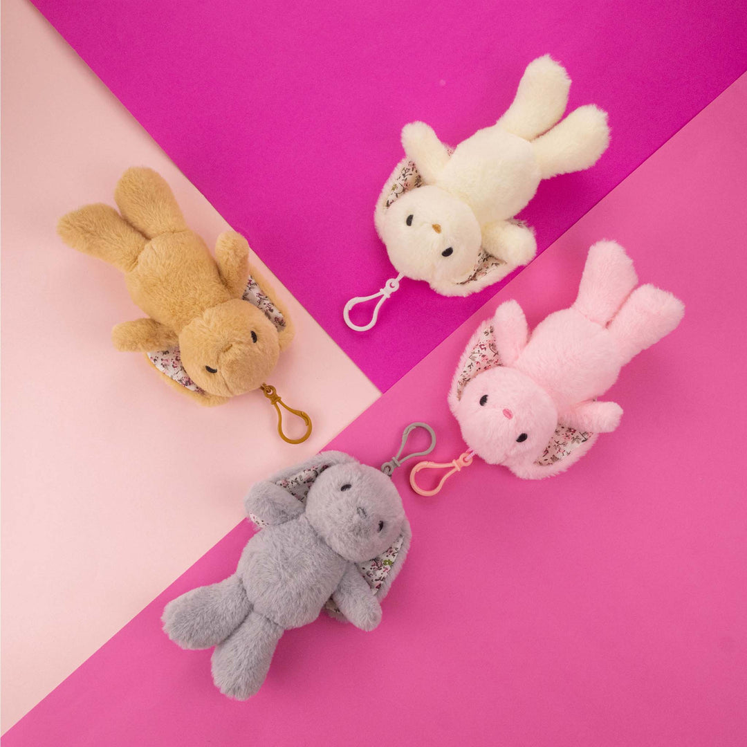 Llavero Conejo de peluche al mayoreo. ideal para tiendas de regalos y distribuidores