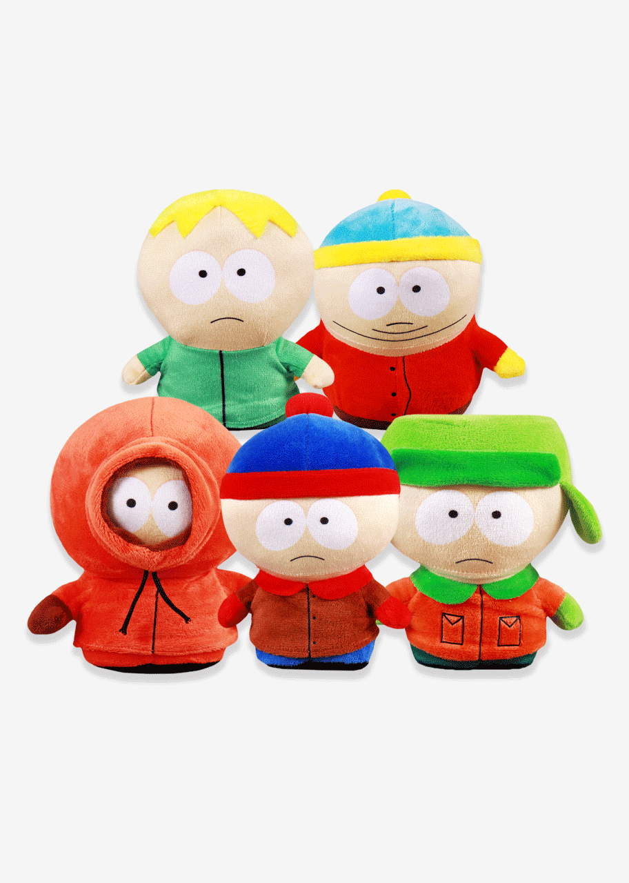 Set de 5 Piezas South Park de peluche 18 cm, peluches originales, Cartman, Stan, Kyle, Kenny y Butters 