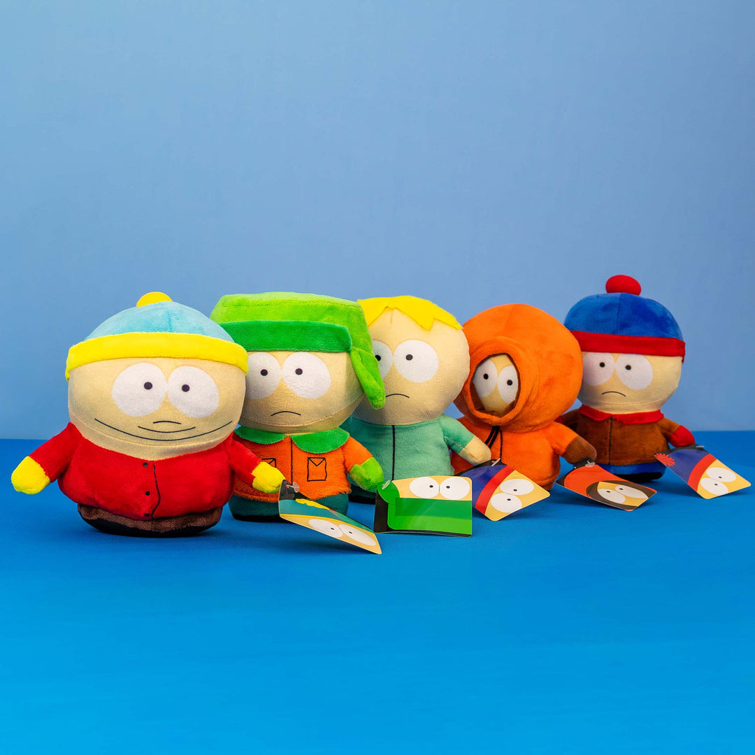 Set de 5 Piezas South Park de peluche 18 cm, peluches originales, Cartman, Stan, Kyle, Kenny y Butters 