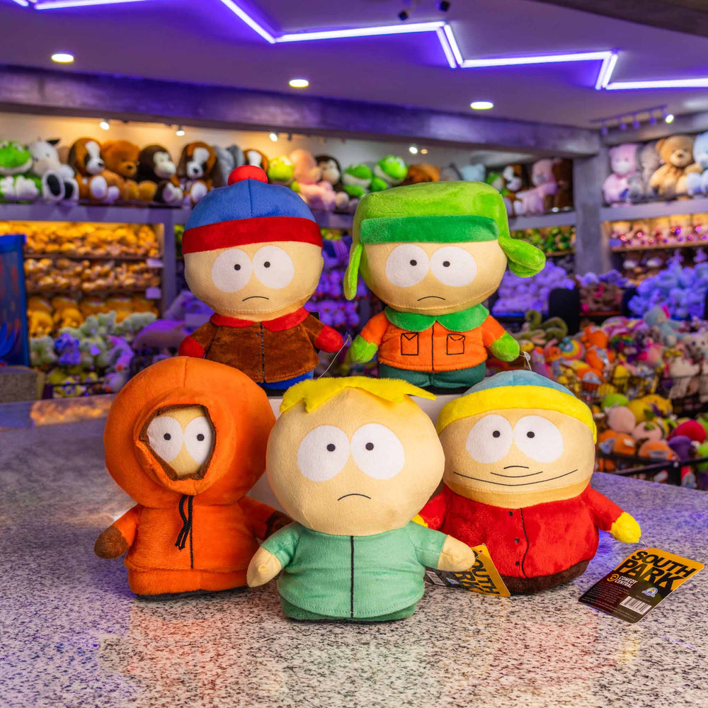 Set de 5 Piezas South Park de peluche 18 cm, peluches originales, Cartman, Stan, Kyle, Kenny y Butters 