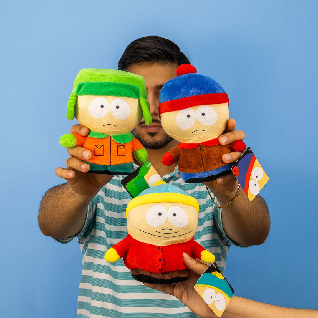Set de 5 Piezas South Park de peluche 18 cm, peluches originales, Cartman, Stan, Kyle, Kenny y Butters 
