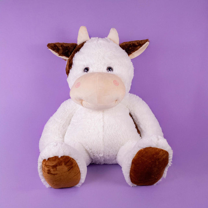Vaca de peluche gigante 120 cm ideal para mayoristas y tiendas de regalo