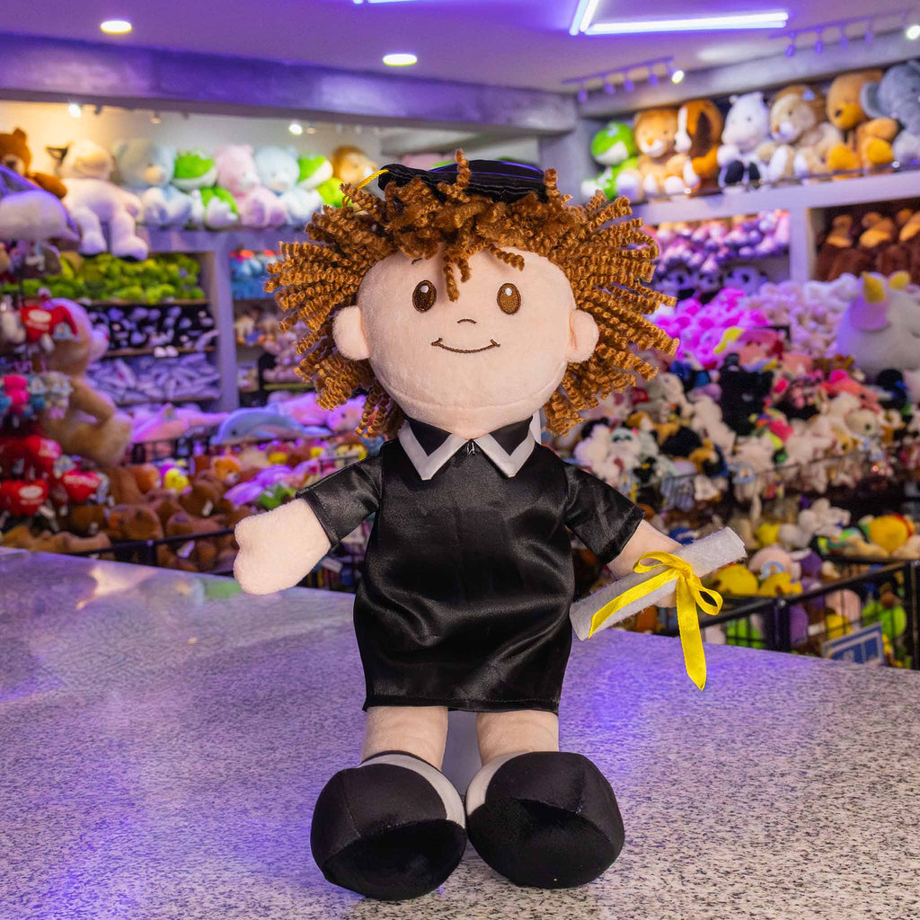 Peluche de graduación, ideales para regalar en este día tan especial. Peluches graduados 