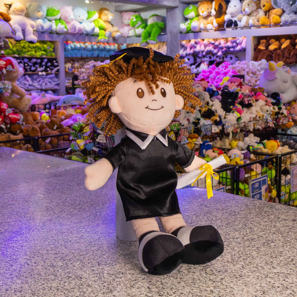 Peluche de graduación, ideales para regalar en este día tan especial. Peluches graduados 