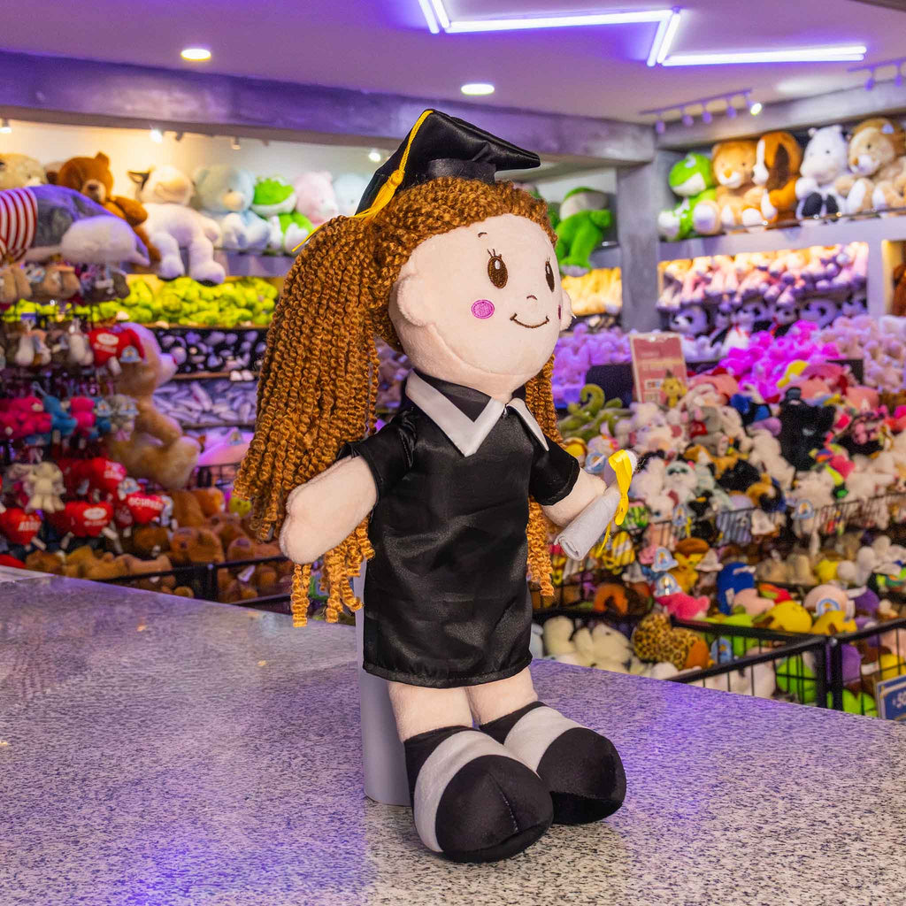Peluche de graduación, ideales para regalar en este día tan especial. Peluches graduados 