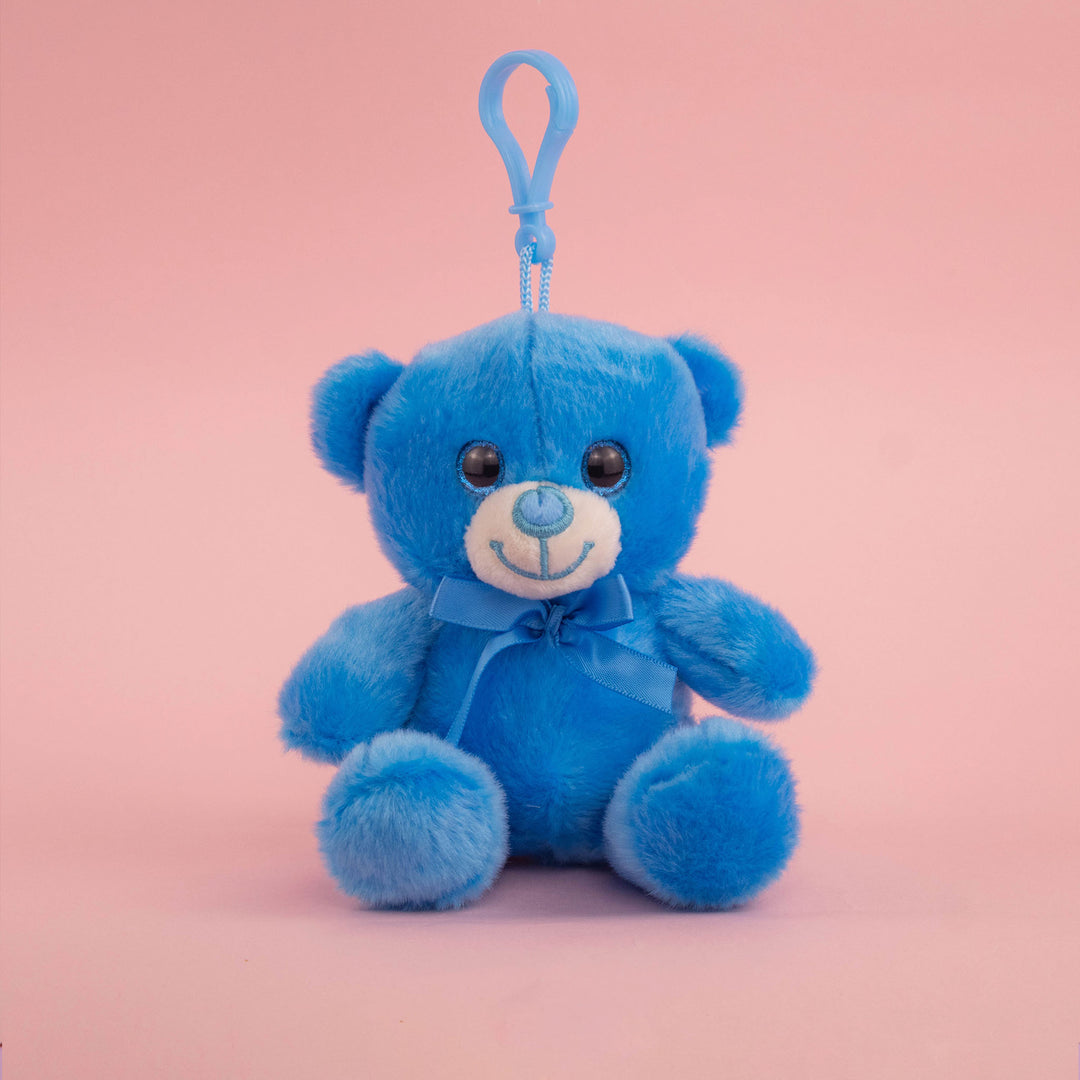 Set de 12 Piezas Llavero de peluche Osito Baby 12 cm - Pelucheria
colores café, gris, rosa y azul. Llaveros de peluche coleccionables