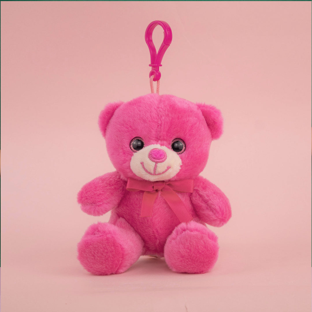 Set de 12 Piezas Llavero de peluche Osito Baby 12 cm - Pelucheria
colores café, gris, rosa y azul. Llaveros de peluche coleccionables