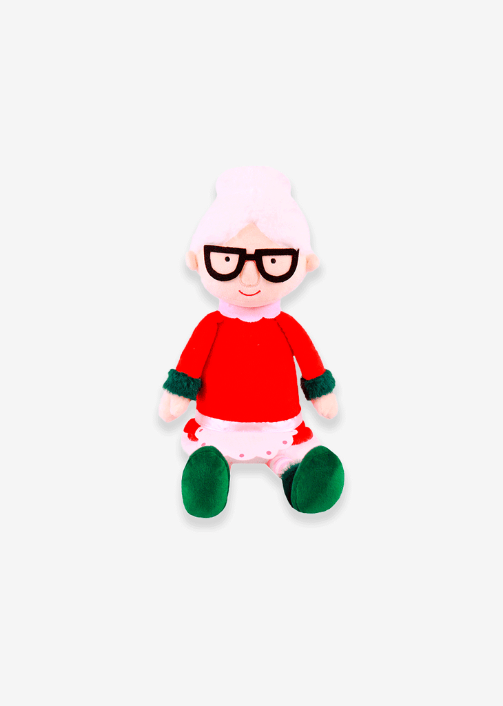 Mamá Claus de peluche de navidad calidad premium ultra suave y abrazable, ideal para las fiestas navideñas.