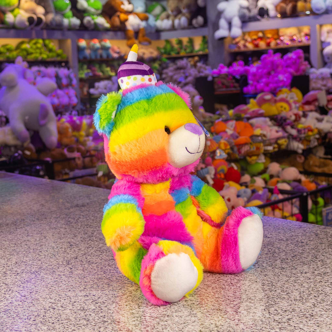 Oso de peluche HBD 28 cm, peluches para regalo de cumpleaños