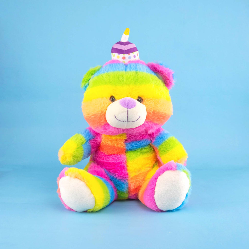 Oso de peluche HBD 28 cm, peluches para regalo de cumpleaños