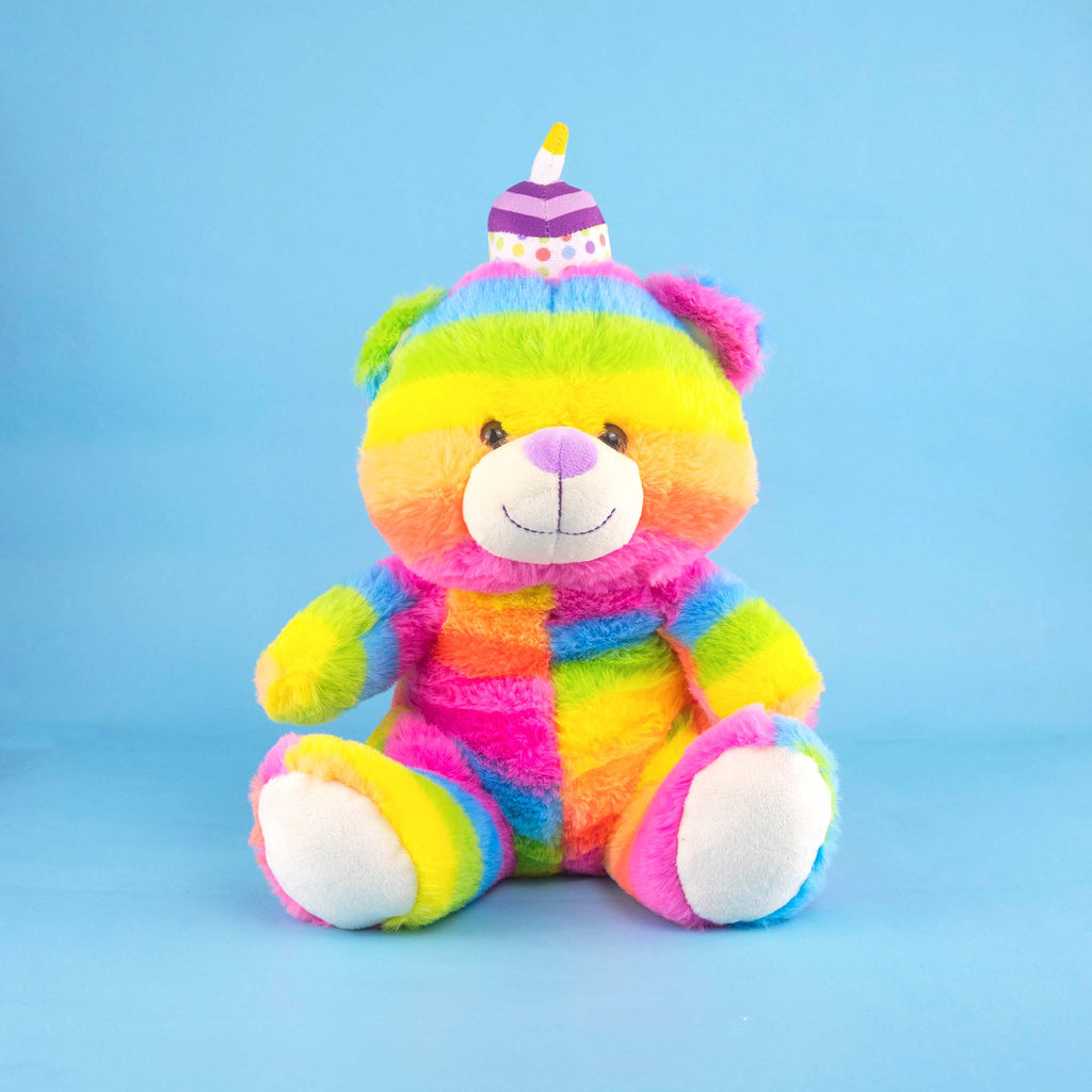 Oso de peluche HBD super suave y abrazable. Ideal para regalar en cumpleaños 