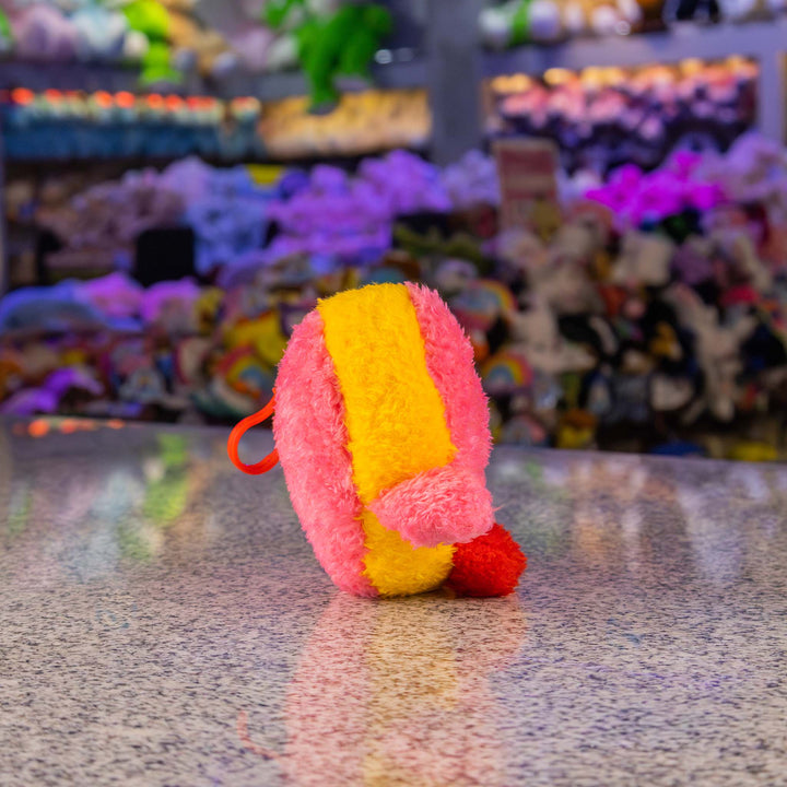 Llavero de peluche para San Valentín en color rosa y rojo. Peluches de novedad 