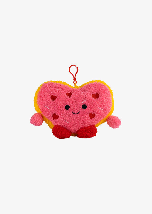 Llavero de peluche para San Valentín en color rosa y rojo. Peluches de novedad 
