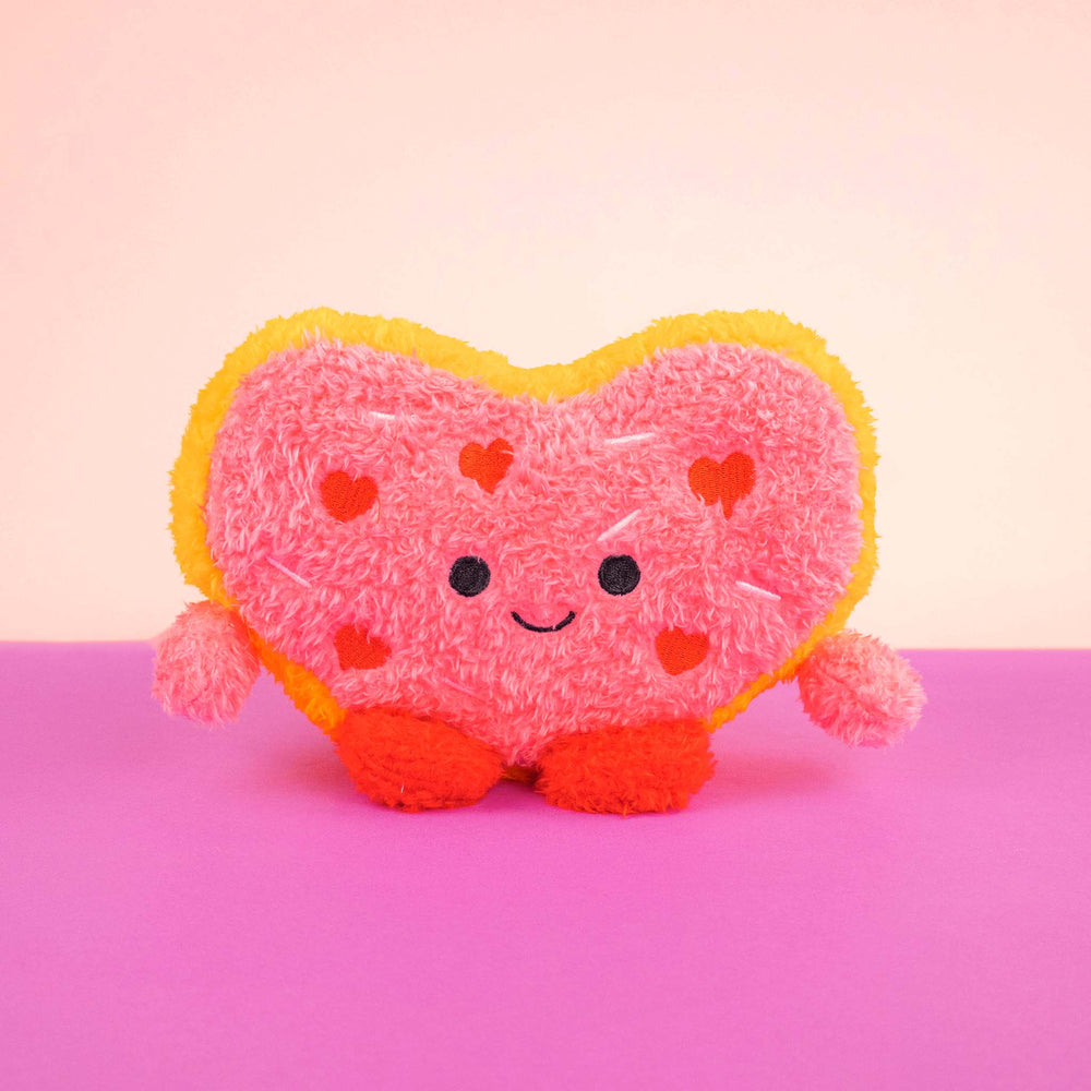 Llavero de peluche para San Valentín en color rosa y rojo. Peluches de novedad 