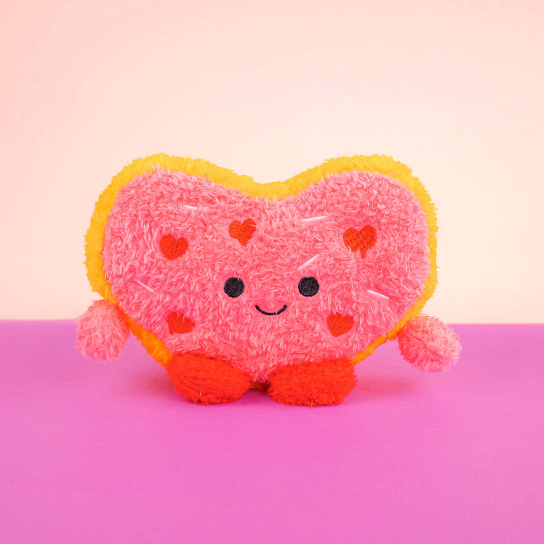 Llavero de peluche para San Valentín en color rosa y rojo. Peluches de novedad 
