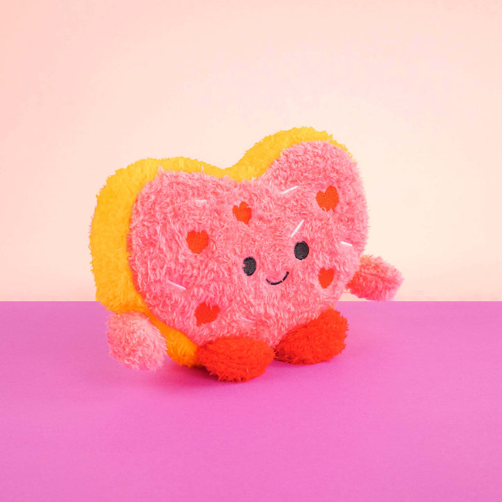 Llavero de peluche para San Valentín en color rosa y rojo. Peluches de novedad 