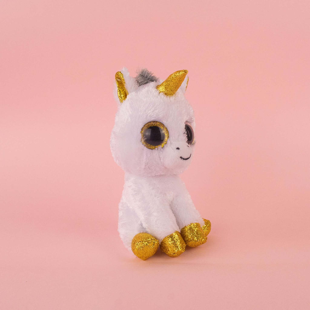 Peluches de unicornio con ojos super lindos y al mayoreo. Ideal para distribuidores y negocios