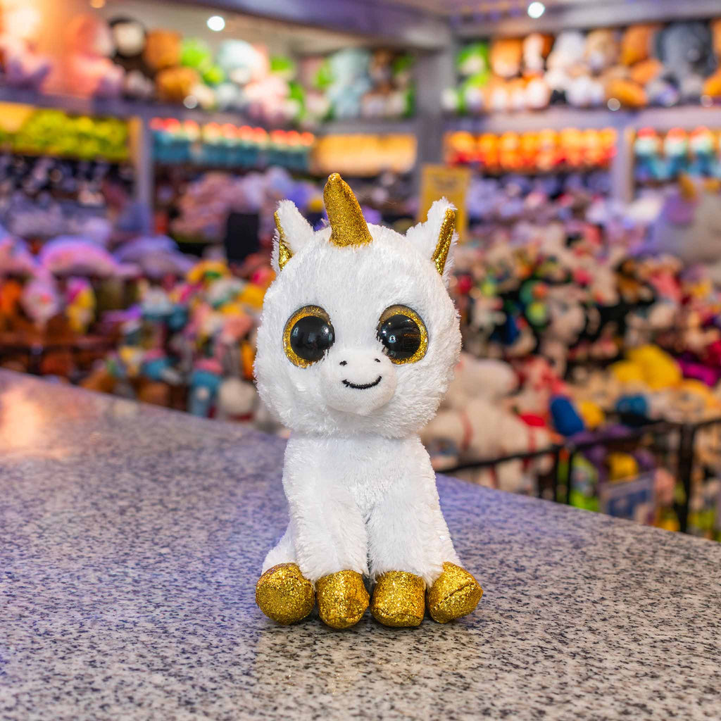 Peluches de unicornio con ojos super lindos y al mayoreo. Ideal para distribuidores y negocios