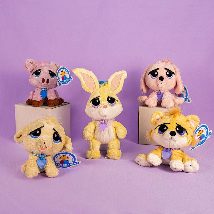 Set de 6 Piezas Lil Pets de peluche 16 cm - Pelucheria