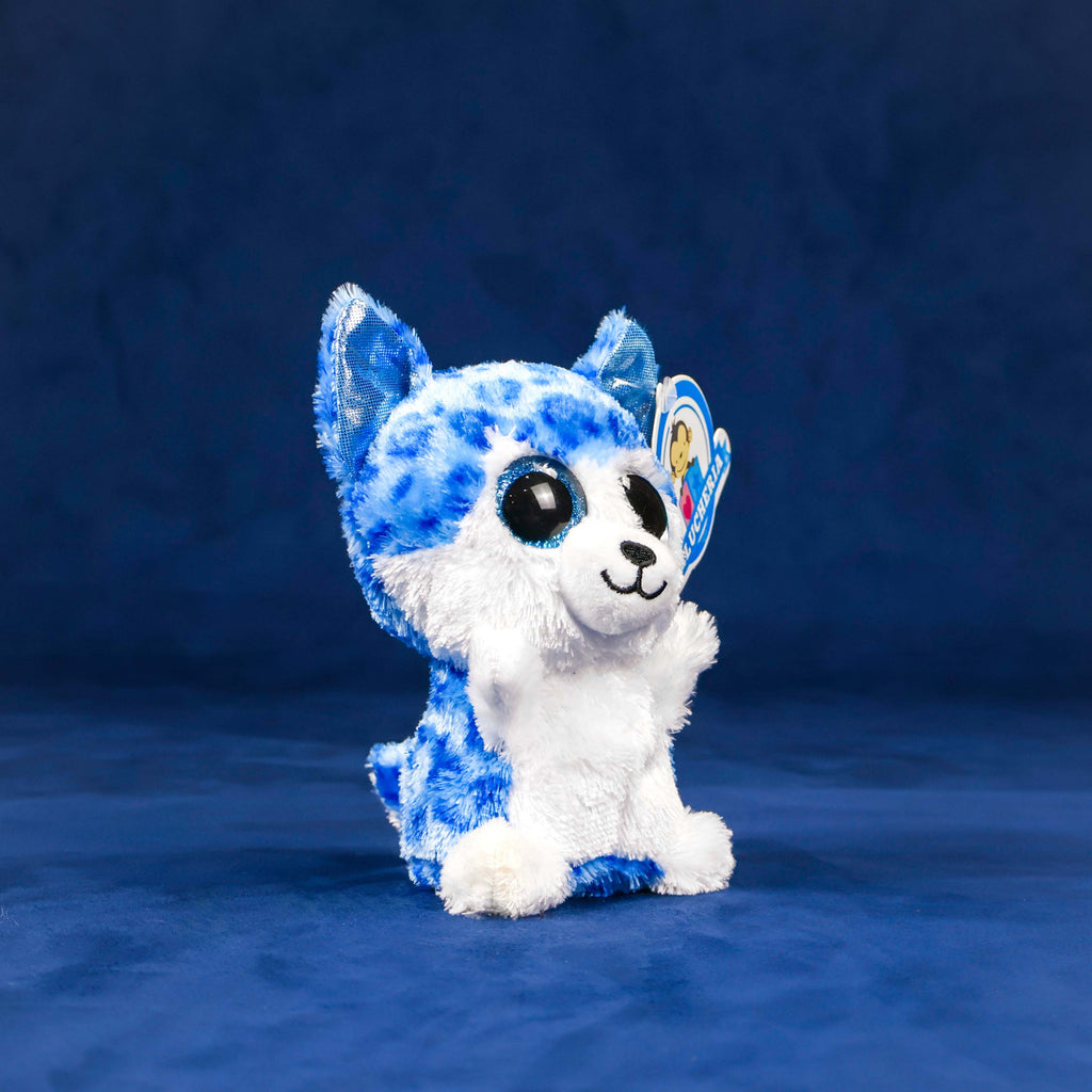 Husky de peluche , colores brillantes. Peluches para maquinas caza muñecos