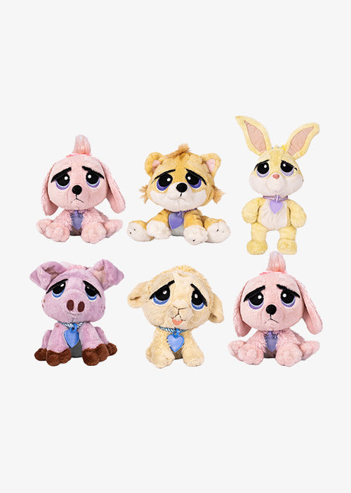 Set de 6 Piezas Lil Pets de peluche 16 cm - Pelucheria