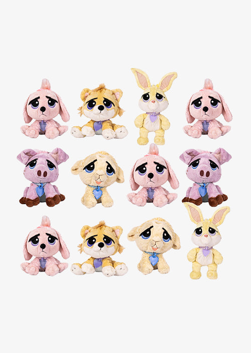Set de 12 Piezas Lil Pets de peluche 16 cm - Pelucheria