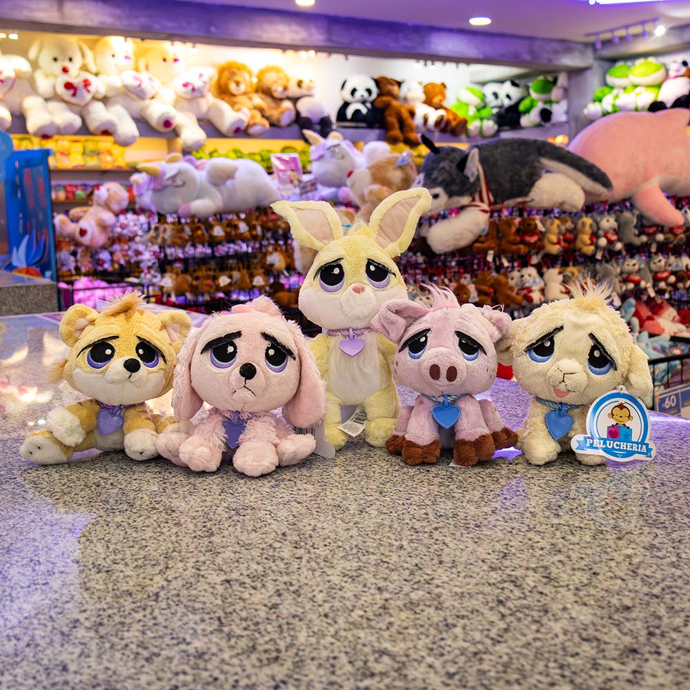 Set de 6 Piezas Lil Pets de peluche 16 cm - Pelucheria