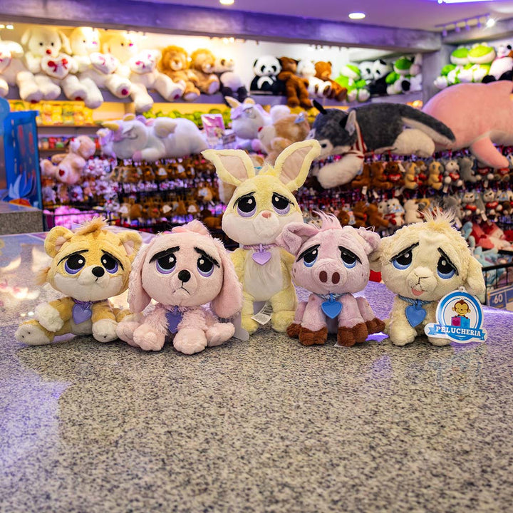 Set de 6 Piezas Lil Pets de peluche 16 cm - Pelucheria