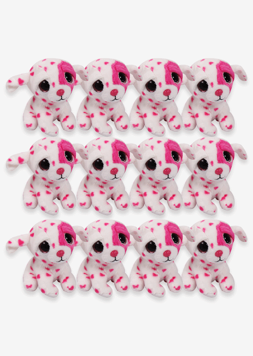 Set de 12 Piezas Perrito de peluche Love Titi 15 cm - Pelucheria