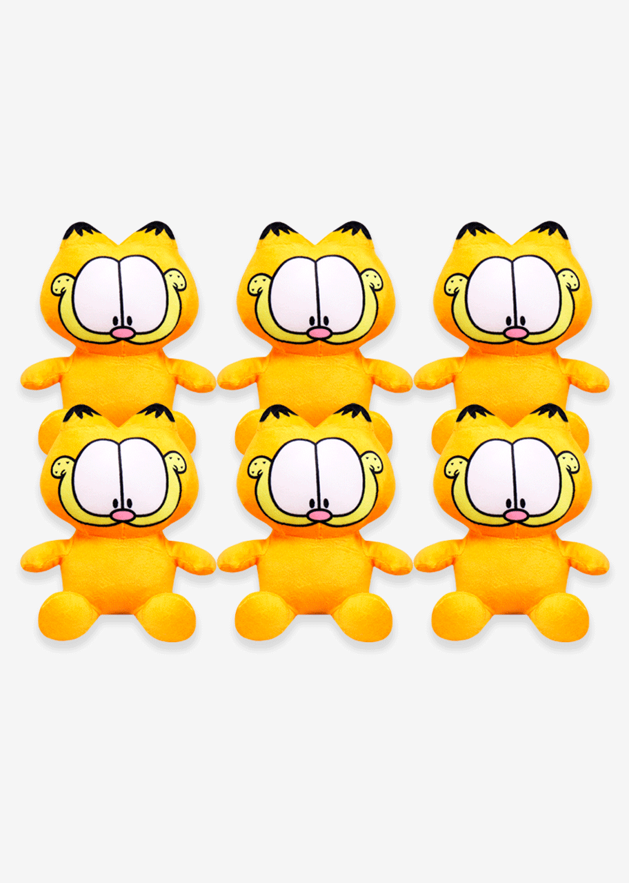 Set de 6 Piezas Garfield de peluche Baby 18 cm