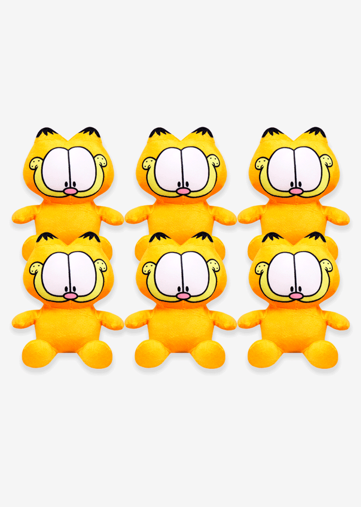 Set de 6 Piezas Garfield de peluche Baby 18 cm