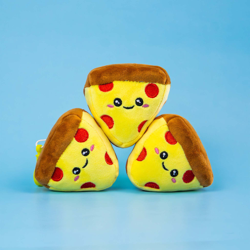 Llavero de peluche de pizza, ideal para regalar o coleccionar 