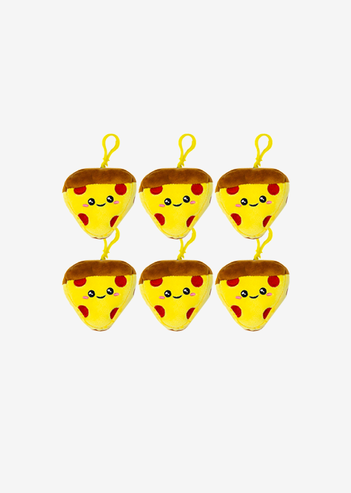 Llavero de peluche de pizza, ideal para regalar o coleccionar 