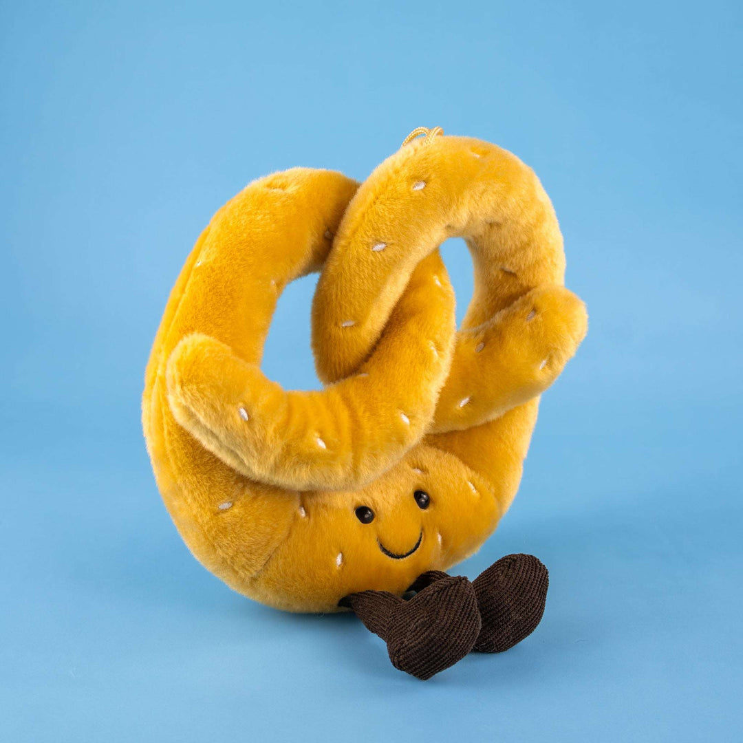 Pretzel de peluche 22 cm, peluche de comida perfecto para regalar, decorar o coleccionar