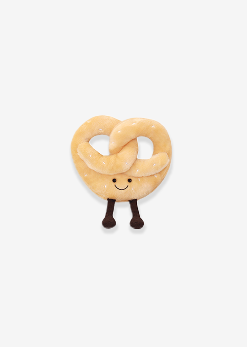 Pretzel de peluche 22 cm, peluche de comida perfecto para regalar, decorar o coleccionar