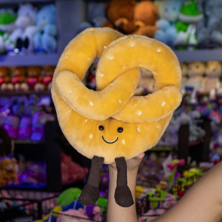 Pretzel de peluche 22 cm, peluche de comida perfecto para regalar, decorar o coleccionar