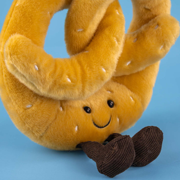 Pretzel de peluche 22 cm, peluche de comida perfecto para regalar, decorar o coleccionar