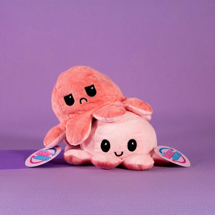 Pulpos de peluche reversibles en colores surtidos. Peluches de novedad y de moda