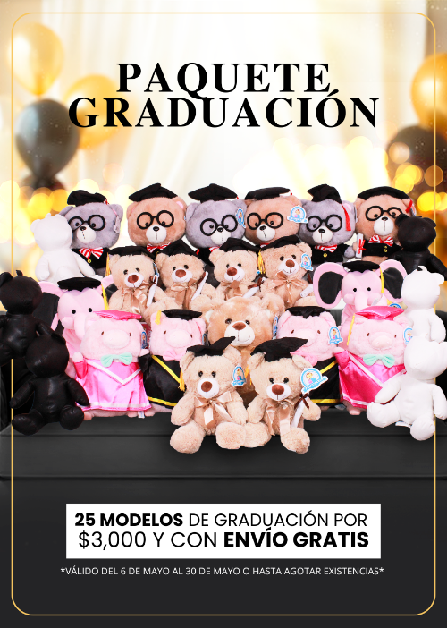 Peluches para graduacion