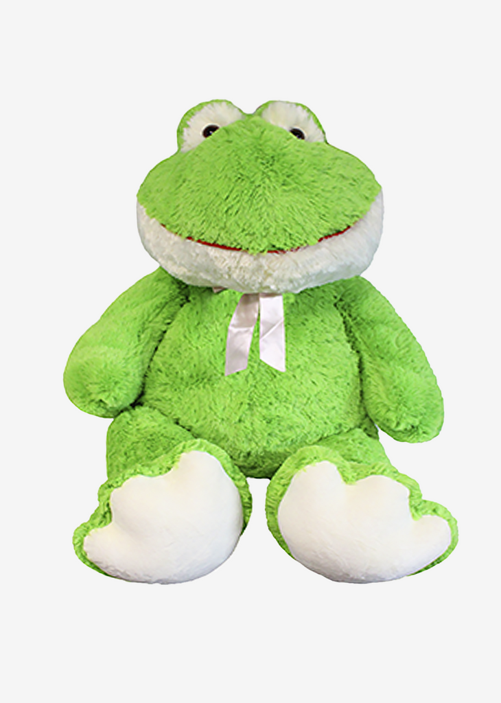 Rana de peluche gigante super suave y abrazable. Ideal para regalar, para eventos, baby showers y fiestas. 