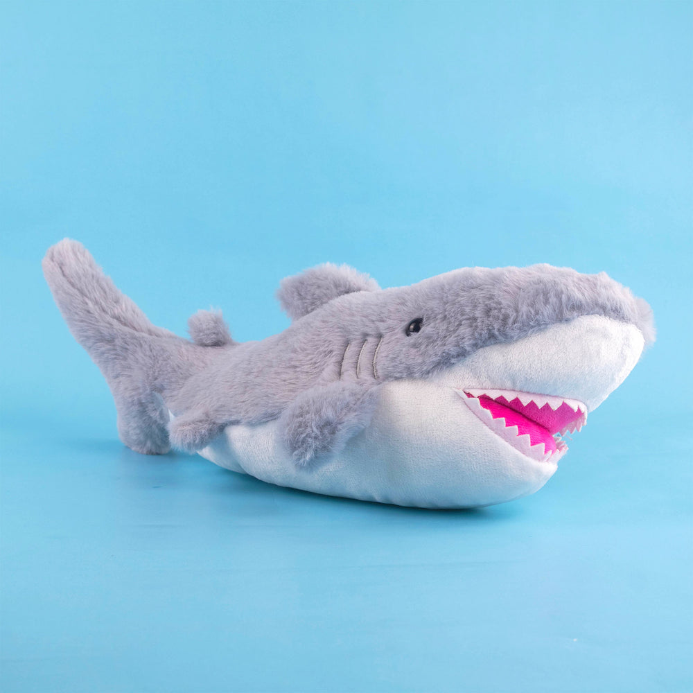 Tiburón de peluche Ocean en color gris 40 cm, peluches marinos para eventos y decoraciones