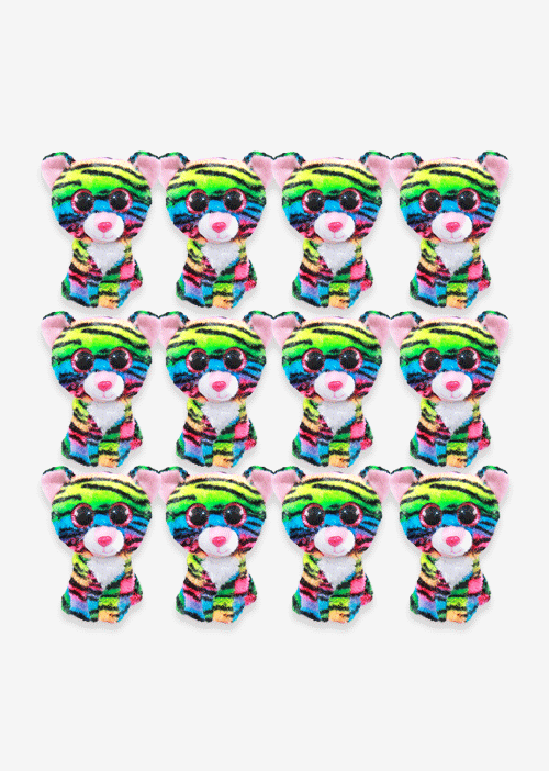 Tigre de peluche miniatura, peluches minis y económicos para maquinas caza muñecos