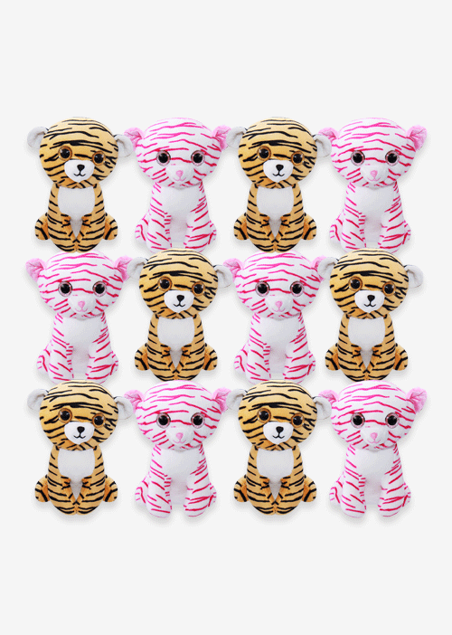 Tigres de peluches, ideales para maquinas caza muñecos. Colores y detalles brillantes