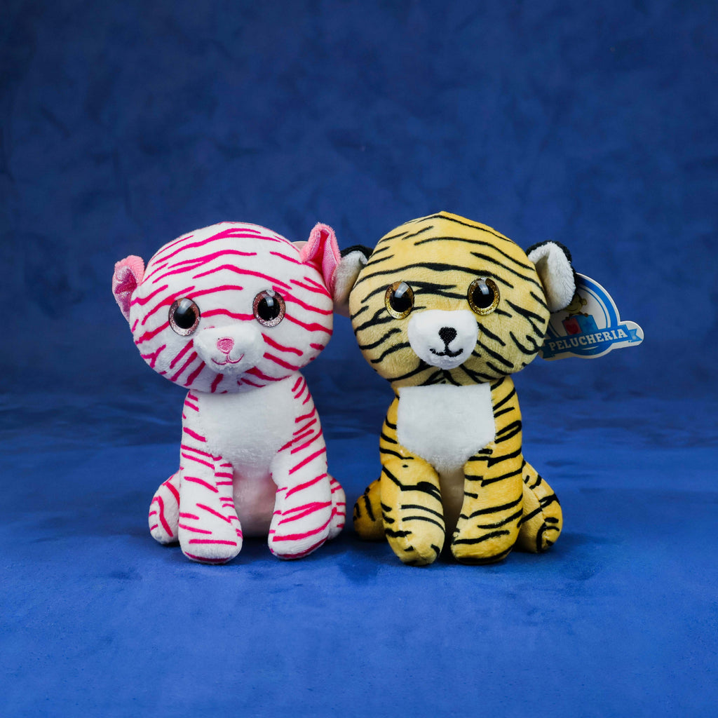 Tigres de peluches, ideales para maquinas caza muñecos. Colores y detalles brillantes